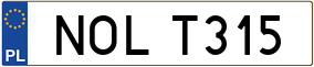 Trailer License Plate